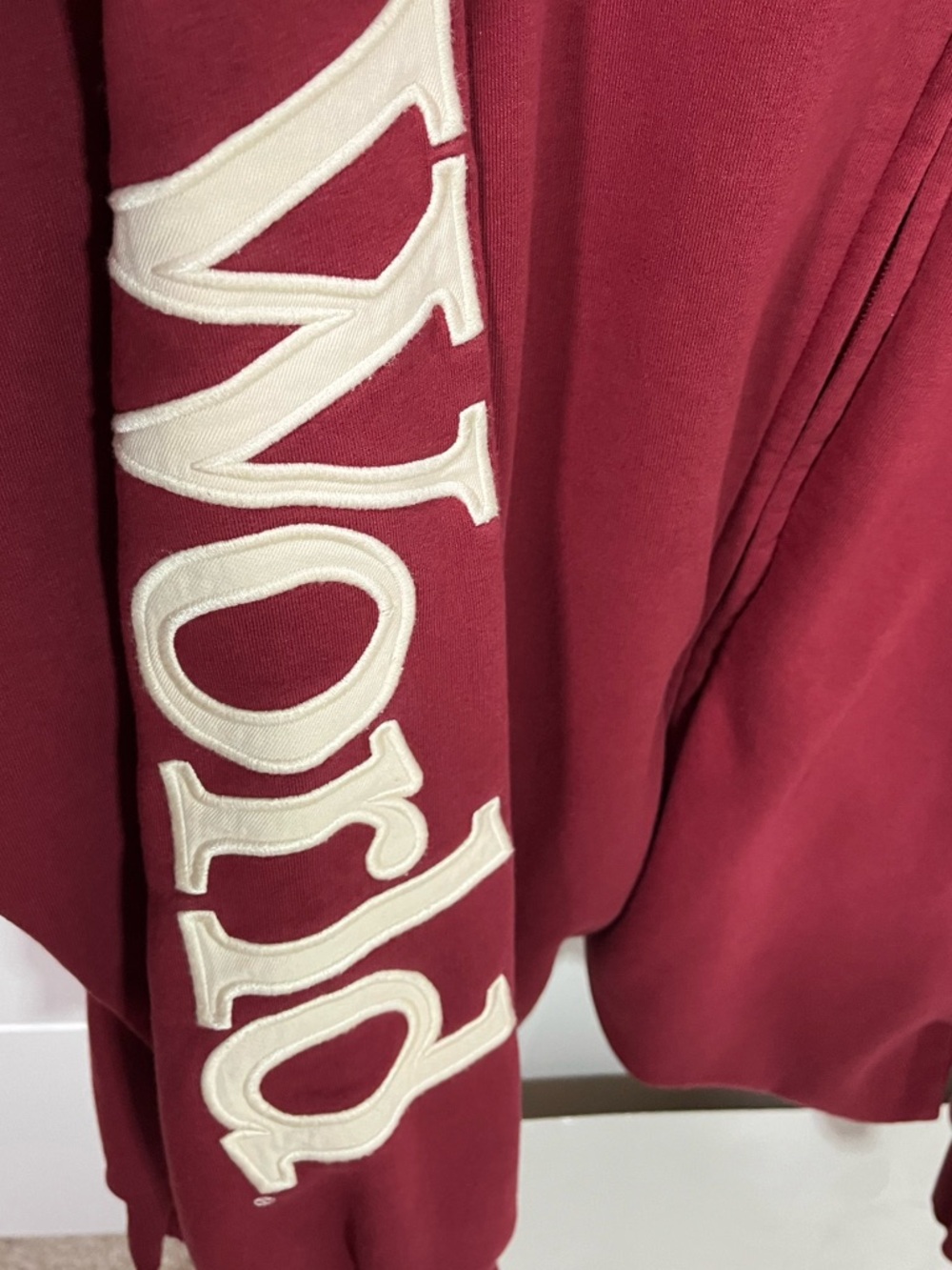 Disney Parks Zip Hoodie Jacket Maroon Walt Disney World Embroidered Size XL - Picture 3 of 10